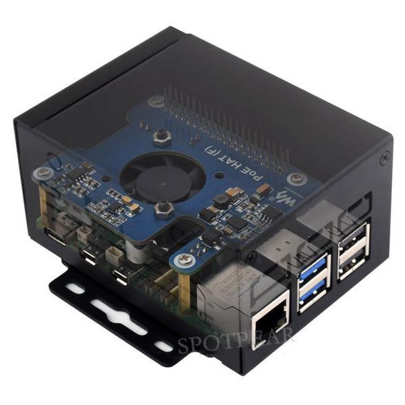 Industrial-Grade Metal Raspberry Pi 5 Case for Official Heat Sink, PCIe, PoE, and Modules