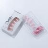 30 Pieces Reusable Faux Nail Pink Cats Eye Effect Almond Shape Press On Nail For Various Occasions