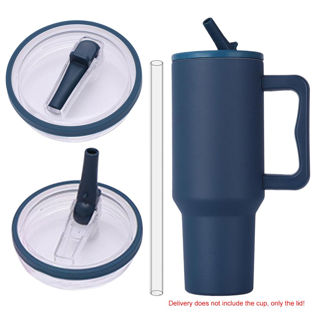 40Oz Tumbler Flip Straw Lid Replacement Spill Proof Resistant Tumbler Lid Reusable Spray Proof Tumbler Cover for stanley Cug