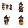 Durable Resin Statue Highland Cow Figurine, Halloween Witch Pumpkin Skull Statue, Scottish Decor Ornament for Calf Lovers, Shelf, Tiered Tray, Mantel,