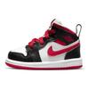 Air Jordan 1 Mid TD Bianco Very Berry Scarpe da Ginnastica per Bambini Nero 640735-016