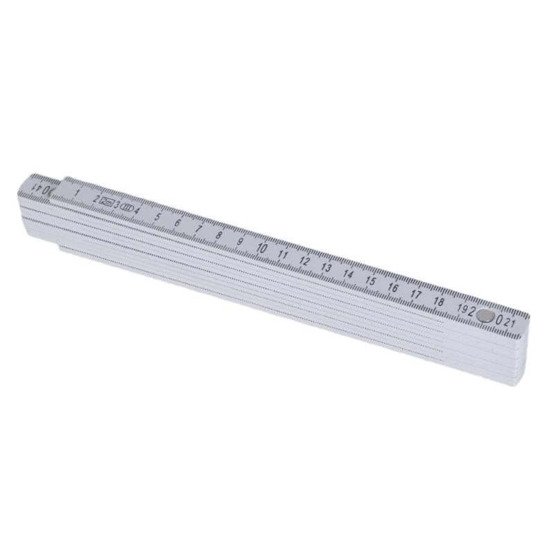 

2m Length Folding Ruler Heavy Duty Precision Metric Ruler Plastic Measuring Instrument Measurement Tool for Woodworking 1