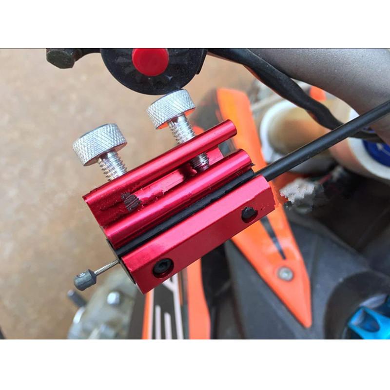 Motorcycle Throttle Cable Oiler Luber Clutch Brake Cable Lube Dual Lubricant Tool Motorbike Scooter Wire Oiler Lubricator