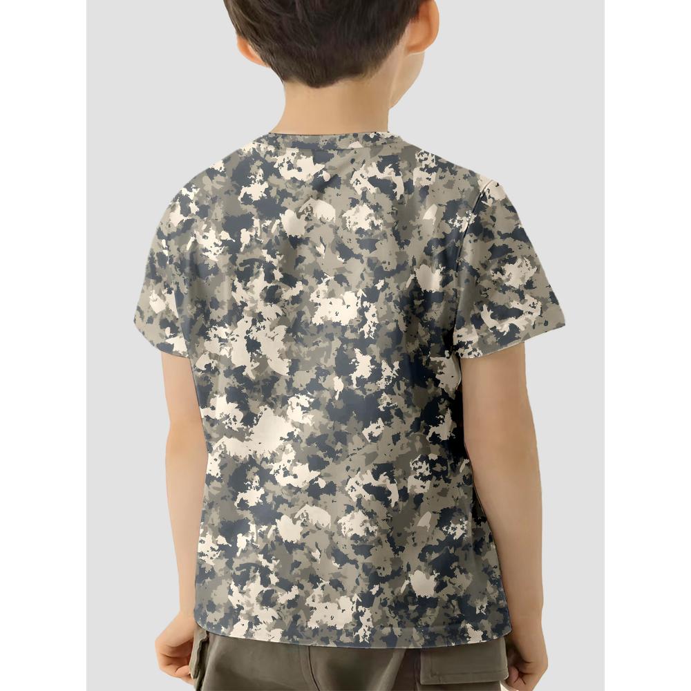 Children Clothes T-shirty Camouflage Top Shirts Infant Boy's T-shirt Baby Summer Clothes Baby Short Sleeves Children's T-shirts