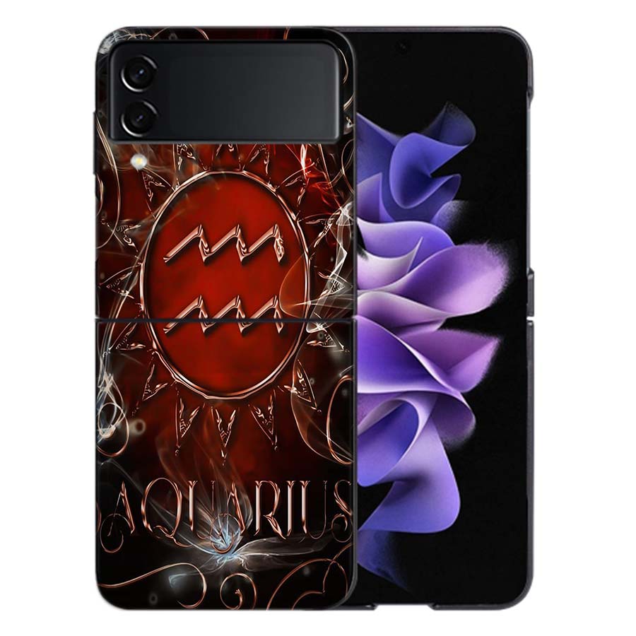 

Libra Pisces Virgo Capricorn Aquarius Taurus Coque For Samsung Z Flip7 6 Galaxy Case Shockproof Z Flip5 Z Flip3 4 5G Hard Cover Galaxy Z Flip