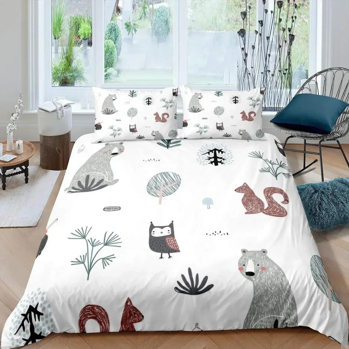 

Luxury New 3D Print Wild Animals Bedding Set Tropical Plant Floral Duvet Cover King Queen Size Parrot Monkey Palm Leaves Quilt 70x133cm