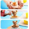 DIY Little Bear Ice Mold Food Grade Silicone Ice Box Household Cartoon Model Coffee Ice Film Bear Ice Cream Mold  Ice Tray