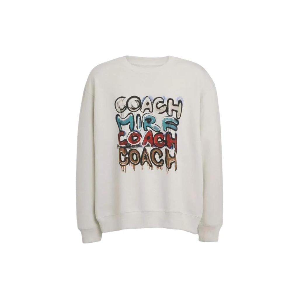 COACH FW23 Sweatshirt Men's Light Gray (Unisex) Sweatshirts CK694 RE1