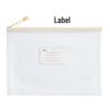 Thickened A4 Waterproof Document Bag with Zipper - Transparent Grid for Office, Test, Archives & Storage