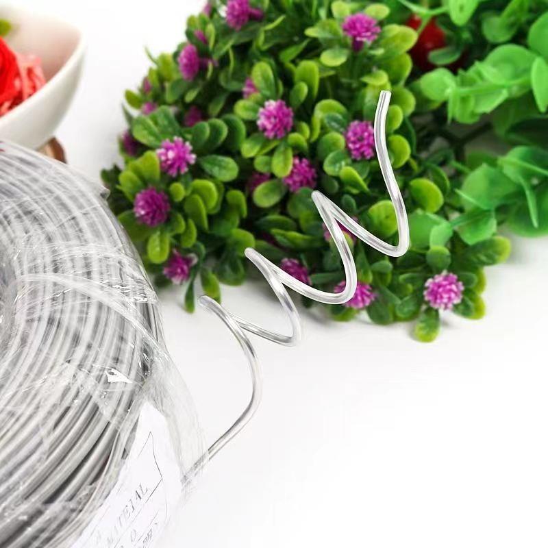 Rubber-Coated Hand-Knitted Wire Hair Clip & Doll Stand