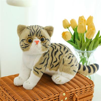 Simulierte Katze Puppe Kreatives Plüschtier Kinder Beruhigende Stoffpuppe Haustier Katze Puppe
