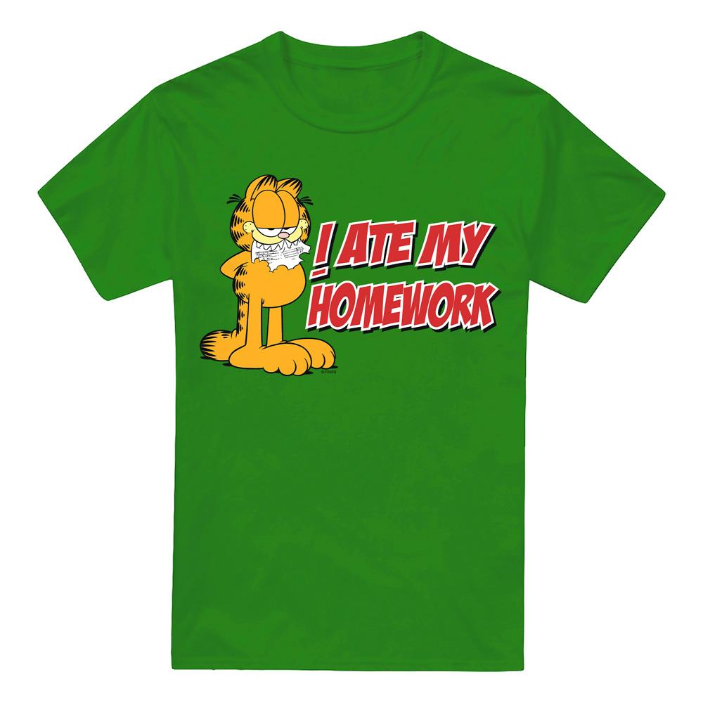 Garfield Mens I Ate My Homework T-Shirt
