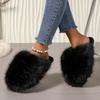 Innovative Indoor Slippers for Women Anti-slip Round Head Keep Warm One Kick Shoes for Women Suede 2025 New Light Home Slipper