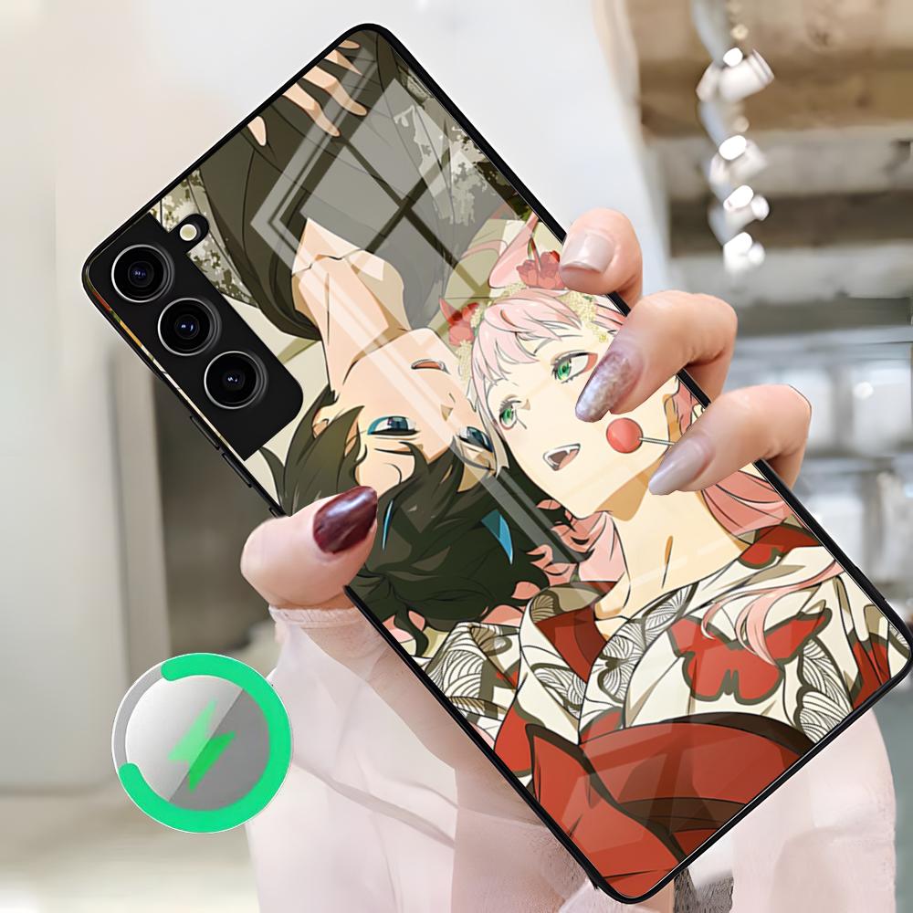 

Чехол для телефона с изображением Аниме Zero Two Darling In The FranXX Для Samsung S26 Ultra S25 Edge S23 S22 S21 S20 Ultra Plus S24 Fe A25 Магнитный Gl Galaxy S26 Plus