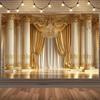 1 Dreamy and Luxurious Golden Palace Photography Background Suitable for Royal Theme Parties Available In Multiple Sizes