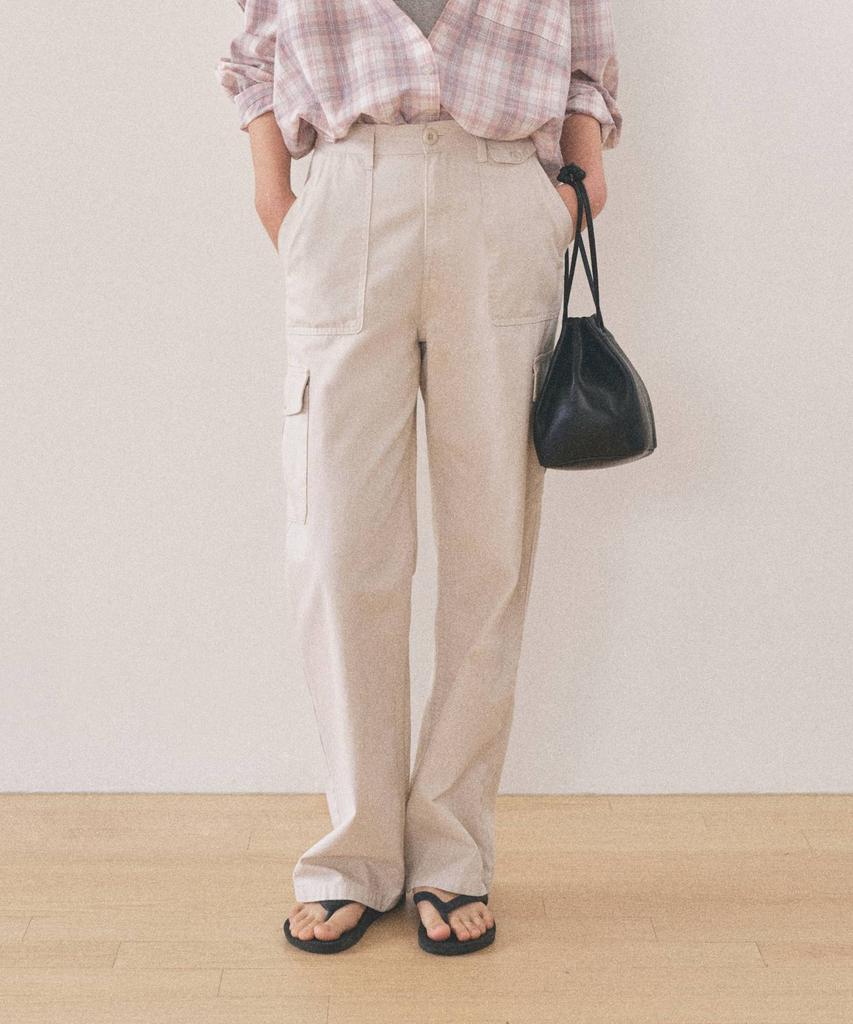 Manggomaenipeullijeu Tetta Washed Pants_Mist