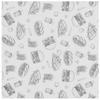 Papier pergaminowy do przekąsek frytek 30.5x30.5 cm wzór fast food - 500 szt.