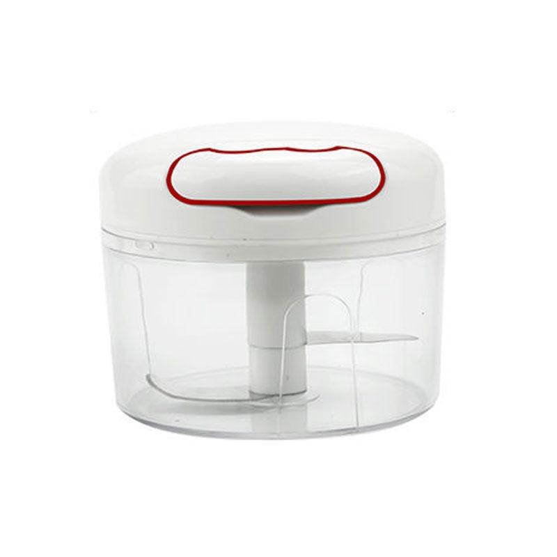 

Manual Garlic Chopper Stainless Steel Blades Hand Pull Cord Shred Press for Garlic Pepper Meat Vegetables Kitchen Tool Easy білий