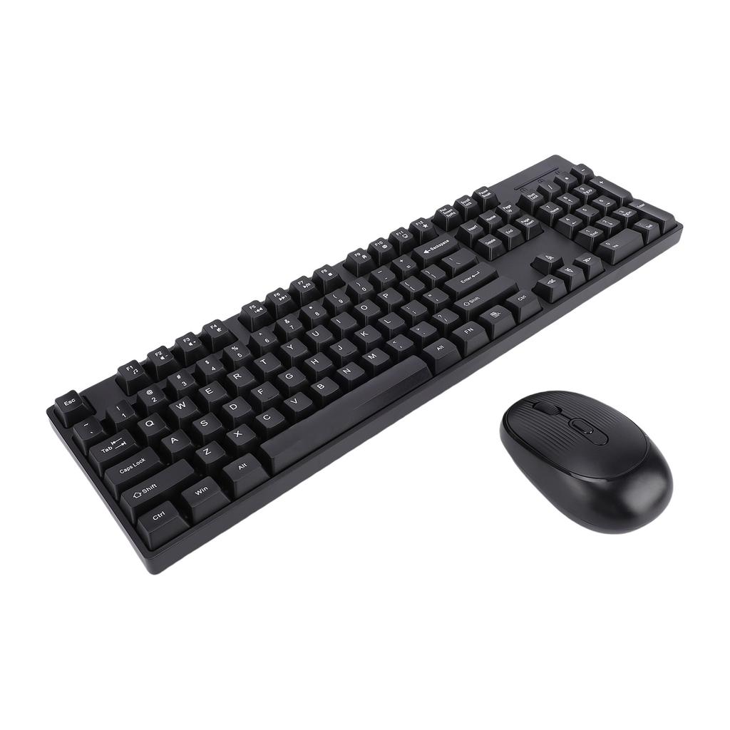 Wireless Keyboard and Mouse Combo 2.4 4 Keys Keyboard with Wireless Ergonomic Mouse for Computer PC