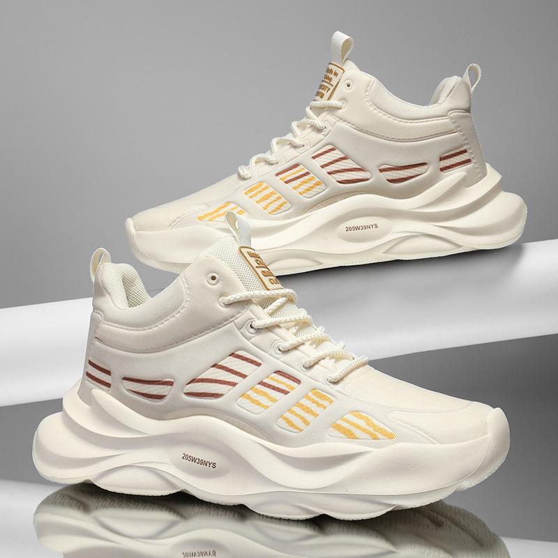 Men's shoes autumn and winter new versatile high-top sports shoes men's trend casual heightening dad trendy shoes