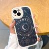 Coque de téléphone populaire style INS Lune Cuir Rigide Pour IPhone 16 15 14 13 12 Mini 11 14 Pro Max Xs X Xr 7 8 Plus Fundas