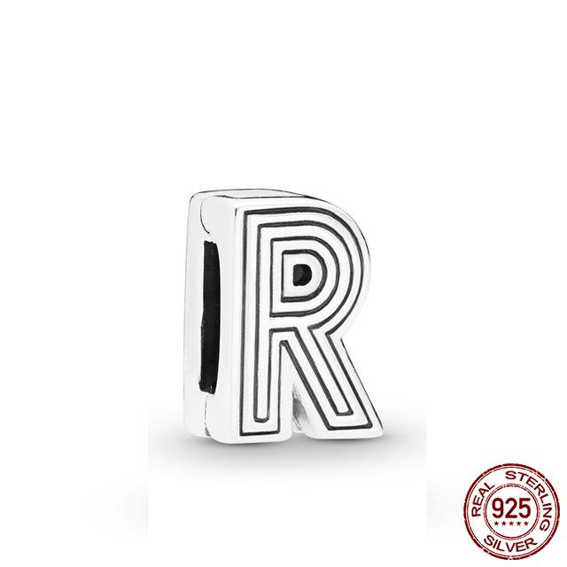 New Copper A-Z26 English Letter Bonded Beads That Can Be Freely Combined Are Fit For Flat Bracelets Diy Fine Jewelry