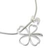 Clover No.5 Icon Necklace Silver925 Clover 21.4g Women Used