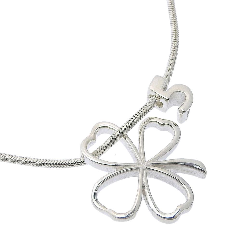 

CHANEL Clover No.5 Icon Necklace Silver925 Clover 21.4g Women Used