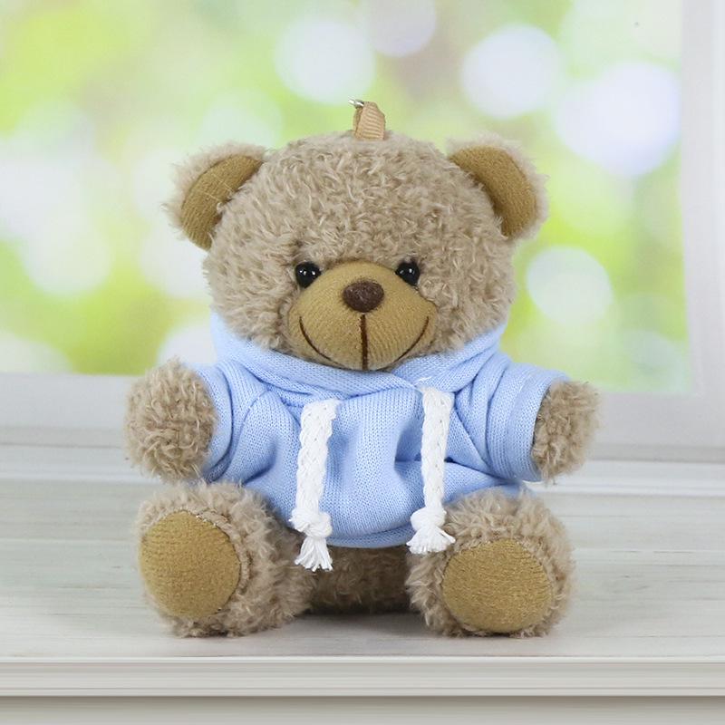 Charming Teddy Bear Keychain Plush Doll - Dressed Up Couple Backpack Ornament Gift