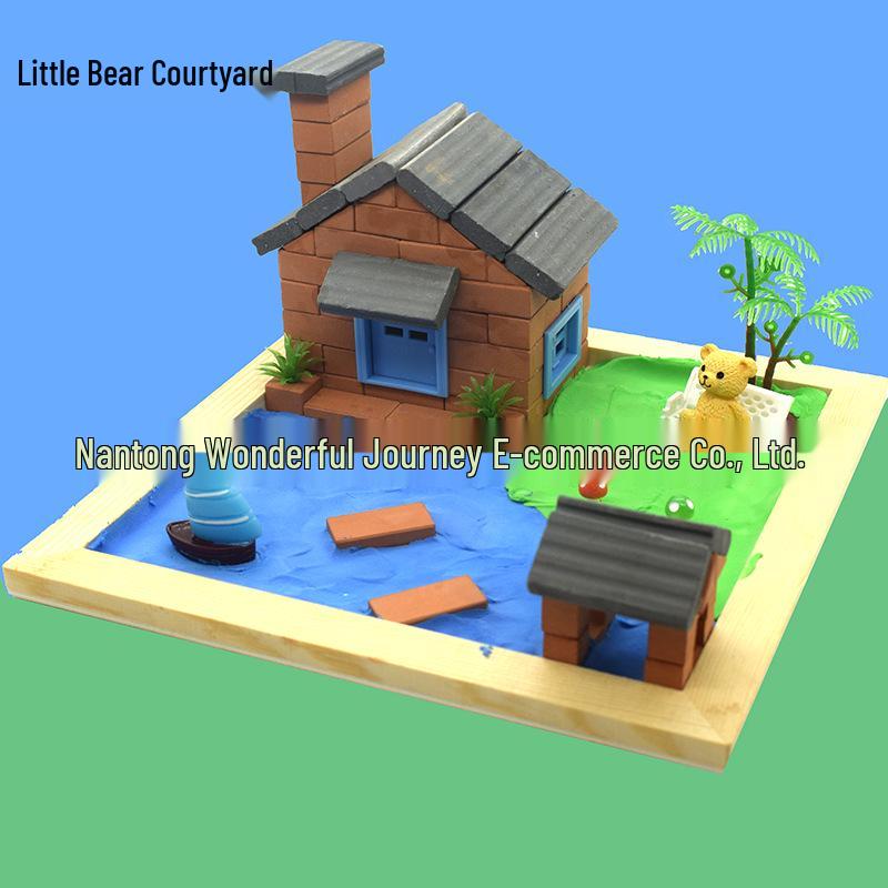 Little Bricklayer DIY Cement House Building Blocks - Educational Toy for Children