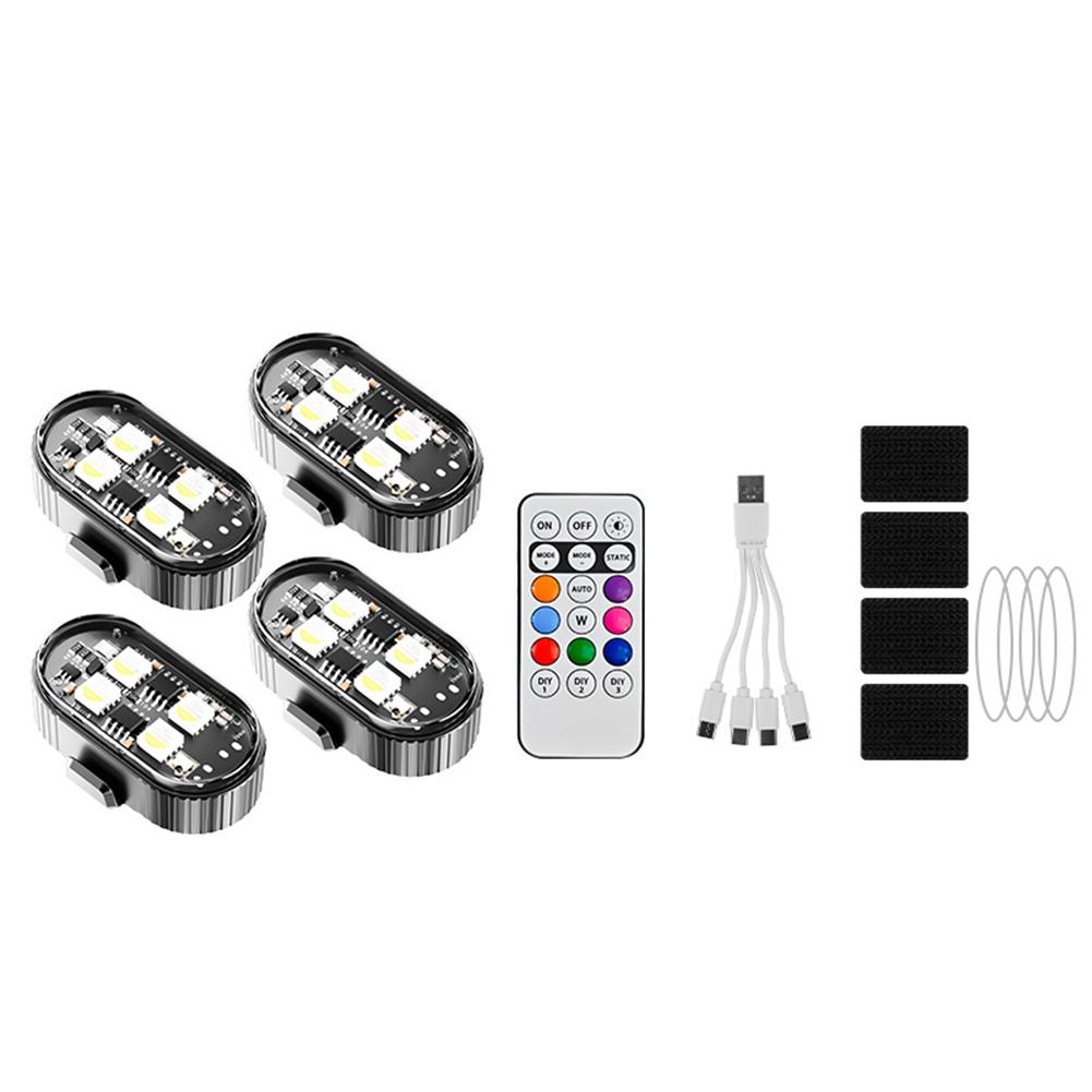Motorcycle RGB Led Car Strobe Lights LED Flash Position Wireless Light Aircraft Airplane Helicopter Warning Lights Accessories
