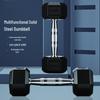 Eco-Friendly Rubber-Coated Hexagonal Dumbbells