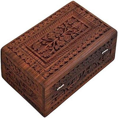 Wooden Carvings Jewellery Box  Handmade Decorative Case Kit Storage Boxes  Big Box  Jewellery Box Organisers