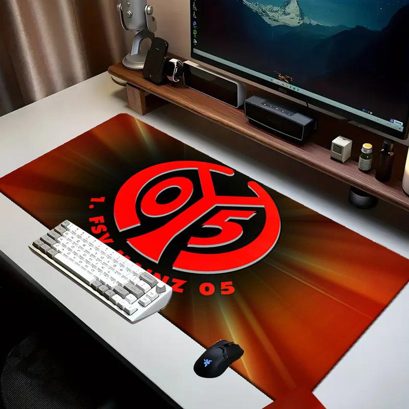 Red Emblem FSV Mainz Mouse pad Office Desk Mat, Gaming Mouse Pad Mousepad, keyboard pad,Heavy-Duty Non-Slip Rubber Backing, Gift