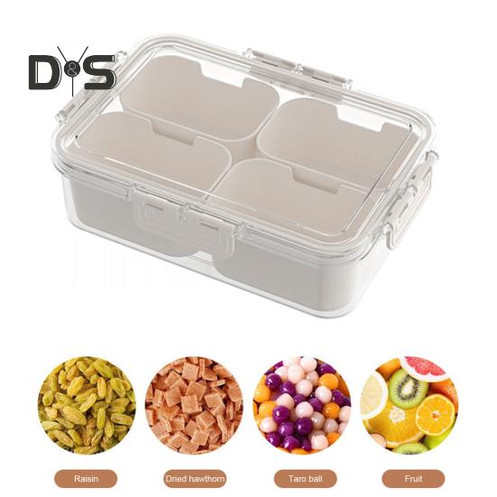 Snack Box with 8 Compartments Space-Saving Snack Plate for Sweets Nuts Fruit Storage Snack Tray Versatile Snack Organizer