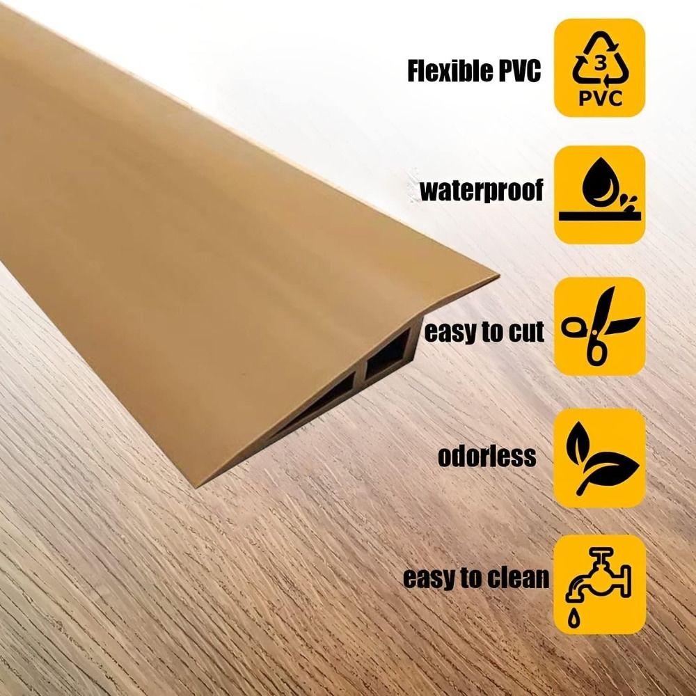 Self Adhesive Floor Transition Strip Wear-resistant Edging Trim Strip Divider Strip Doorway