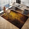 Middle-earth Map Adventure The Lord Office Rug Chair Mat, Game Carpet, Suitable for Front Door, Bedroom, Living Room, Desk, Holiday Gift