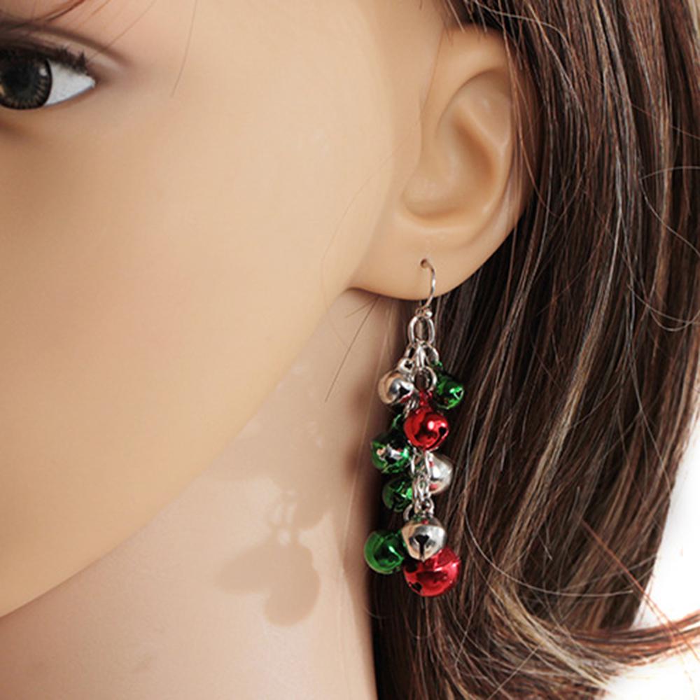 Bell Dangle Earrings Tinkle Bell Long Chain Ornament Hook Earrings Sweet Girls Party Jewelry Gift