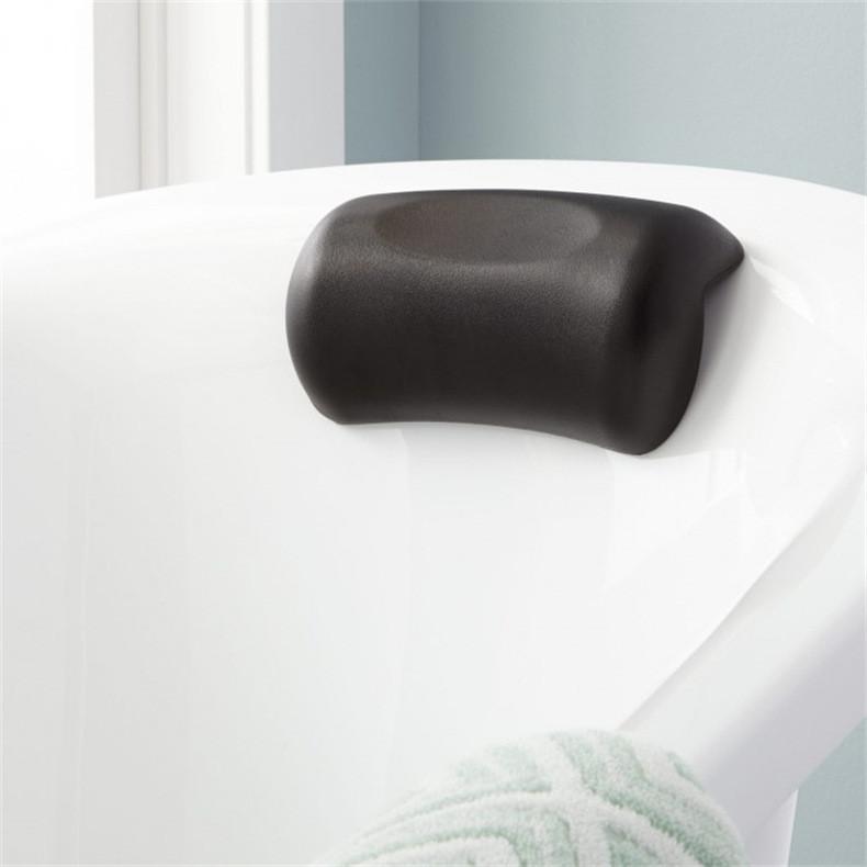 Waterproof Bath Pillow With Suction Cups For Spa And Home Bathroom Use