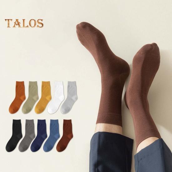 1 pár pánských ponožek Střední trubice Bez zápachu Odolné proti opotřebení Jednobarevná Vysoká elasticita Protiskluzová Prodyšná Měkká absorbce potu Protisrážlivá Sportovní Bavlna