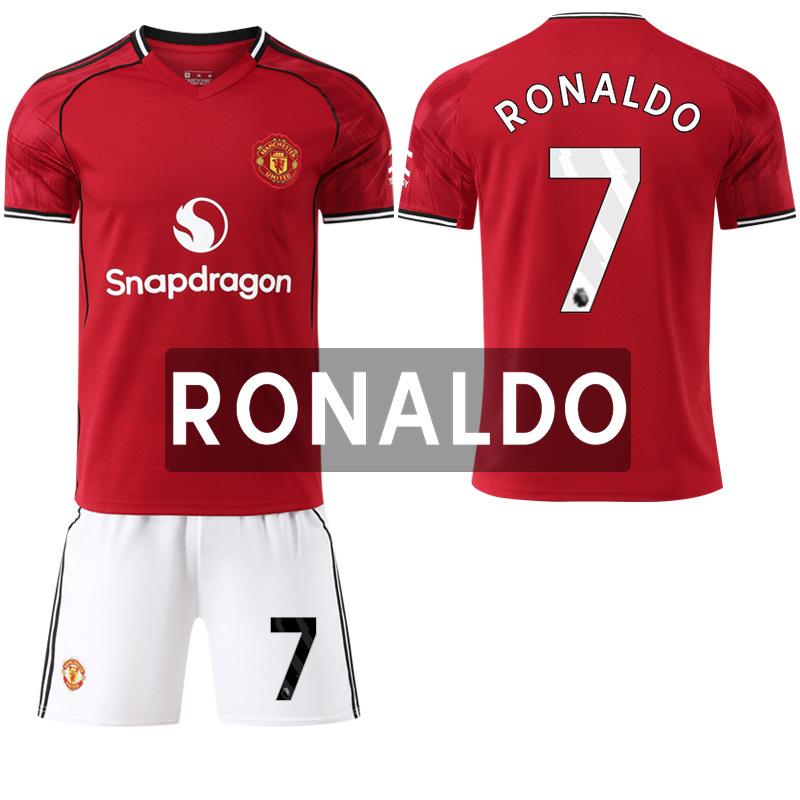 2526 New Man L Red Devils home court No. 17 Ganacho 8B fee football jersey set jersey M United red foreign trade