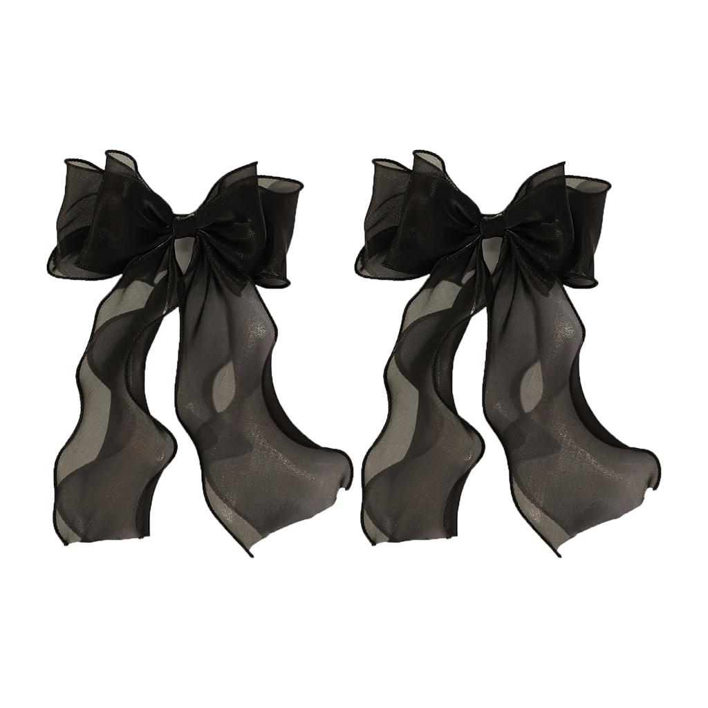 Mesh Bow Hair Clip Women Sweet Ponytail Cute Spring Clips Fashion Hair Accessories