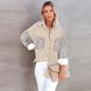 New Autumn Leopard Print Women's Shirt Collared Hole Casual Jacket