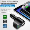 New Digital Display Car Fast Charging Dual USB Car Charger Car One To Three Cigarette Lighter 66W Car Multifunctional Charger