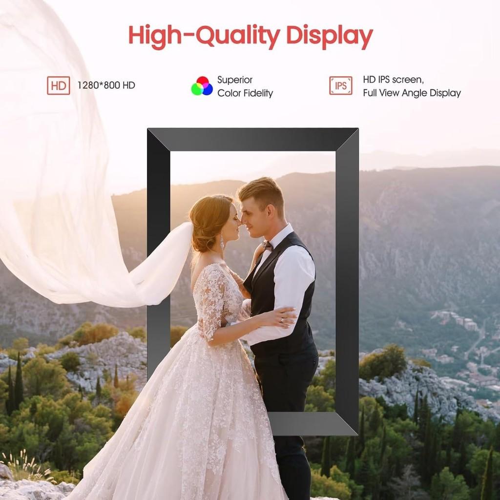 10.1 Inch WiFi Digital Photo Frame IPS Touch Screen Cloud Picture Frame Touch Video Player Remote Push Electronic Album