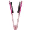 Professional Double Sided Hair Straightener Soft Hair Hair Straightener Clamp Brush  Salon Use