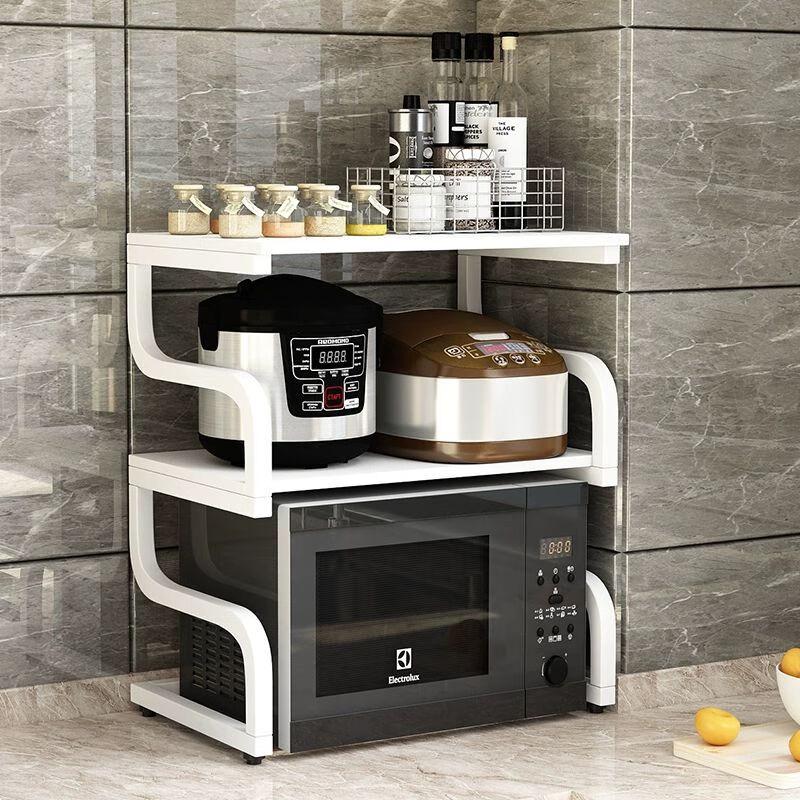 Adjustable Carbon Steel Kitchen Countertop Storage Shelf