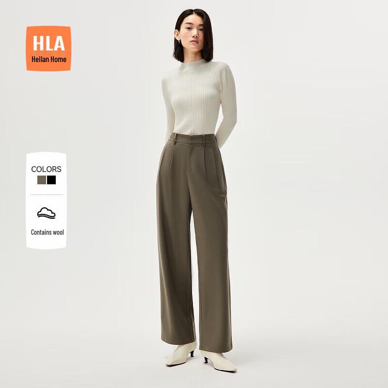 HLA Women s Loose Straight Casual Business Pants M