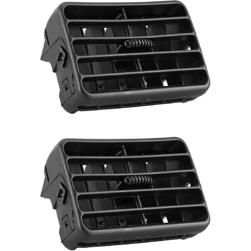 2 Stück A/C Luftheizer Armaturenbrett Blende Lüftungsschlitze(Schwarz) Kompatibel für Toyota 4Runner Tacoma 1996-2002 Klimaanlagen-Lüftungsgitter Ersetzt 55063-35030 Kunststoff