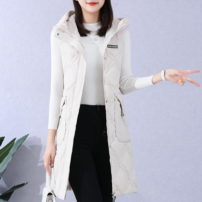 Chaleco Acolchado Sin Mangas Con Capucha Plumas Abrigo Puffer